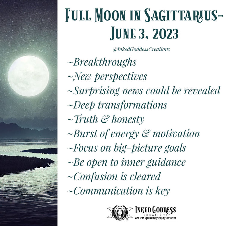 Full Moon in Sagittarius- June 3, 2023