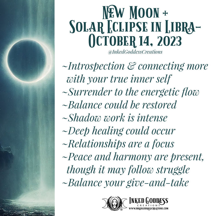 New Moon Solar Eclipse in Libra- October 14, 2023