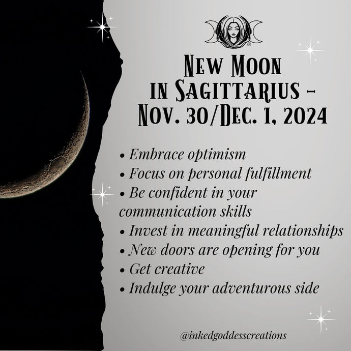 New Moon in Sagittarius – November 30/December 1, 2024