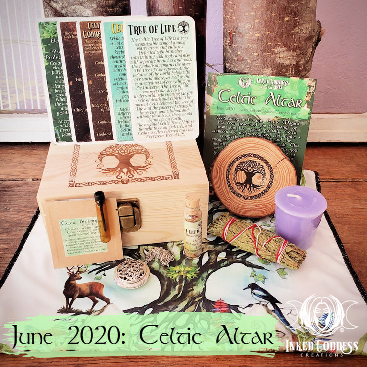 June 2020 Inked Goddess Creations Box: Celtic Altar