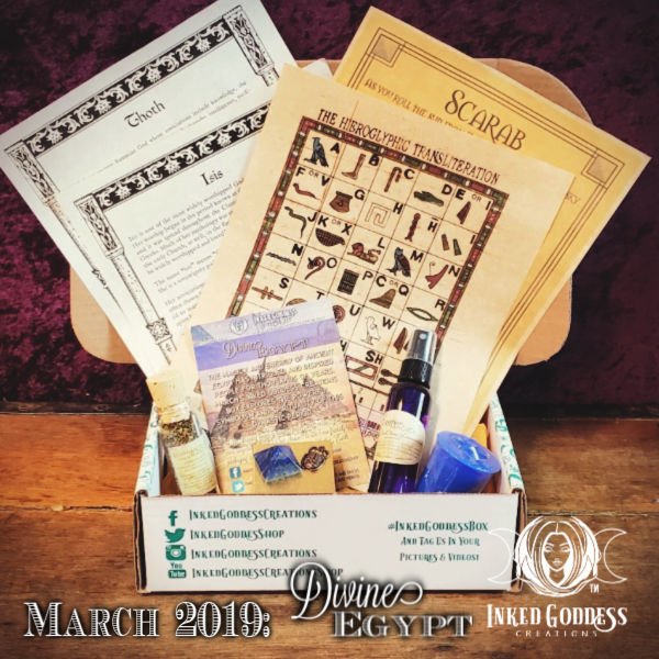 March 2019 Inked Goddess Creations Box: Divine Egypt