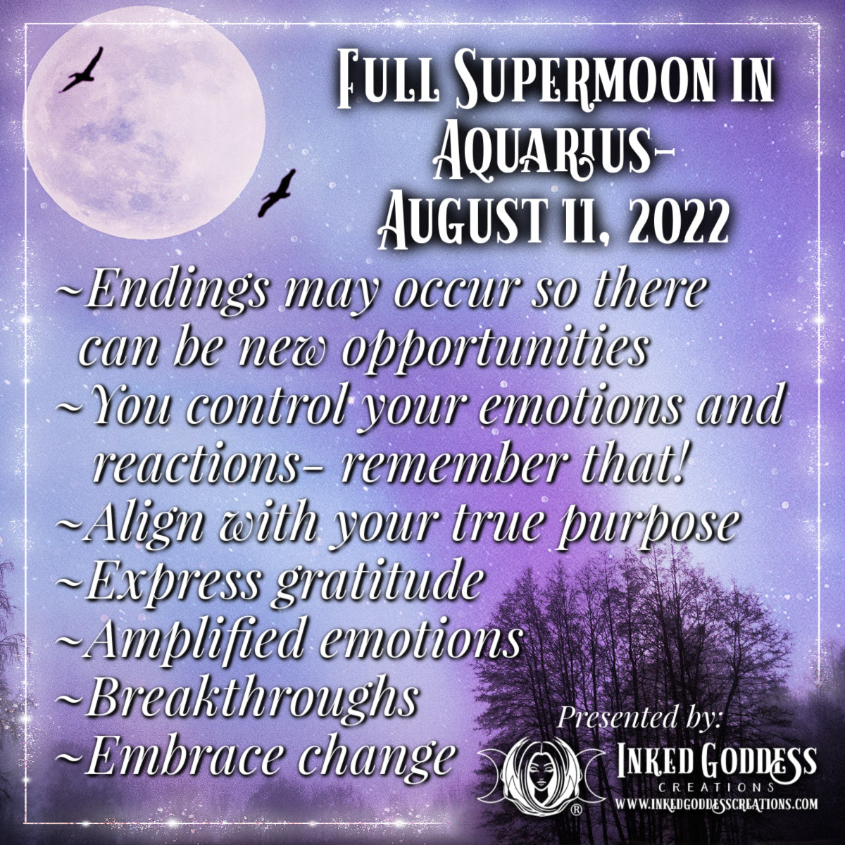 Full Supermoon in Aquarius August 11, 2022