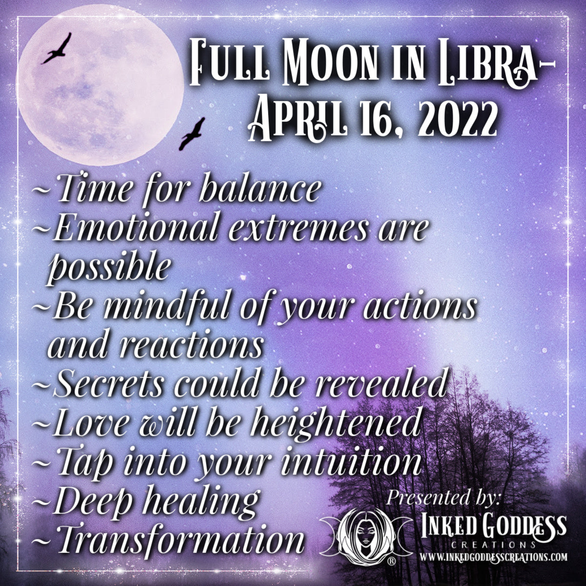 Full Moon in Libra- April 16, 2022 – Inked Goddess Creations