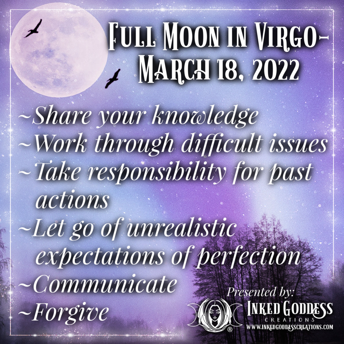 Full Moon in Virgo March 18, 2022