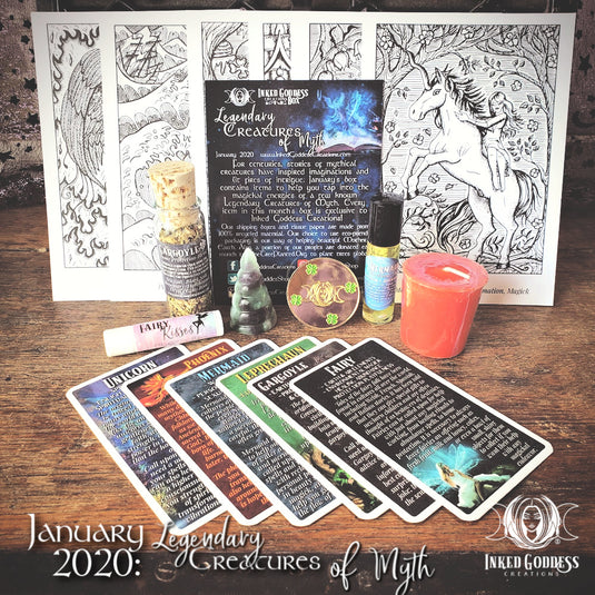 January 2020 Inked Goddess Creations Box: Legendary Creatures of Myth