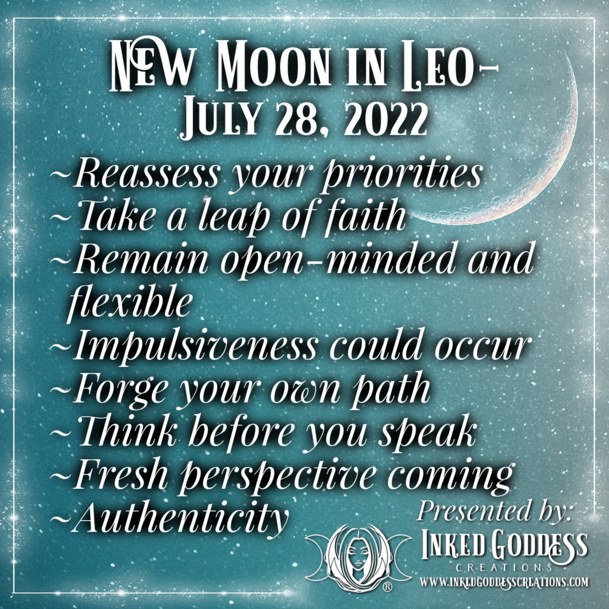 New Moon in Leo July 28 2022