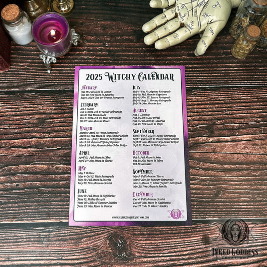 2025 Witchy Magnet Calendar for a Magickal Year