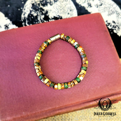 Agate Magnetic Bracelet - Handmade by Colin, One of a Kind
