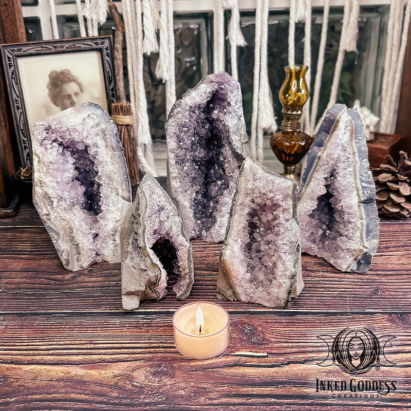 Load image into Gallery viewer, Amethyst Vagina Cave for Divine Feminine Magick
