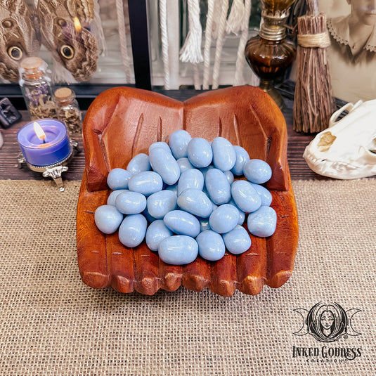 Angelite Tumbled Gemstone for Spiritual Attunement