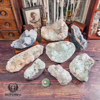 Apophyllite Cluster for Third Eye Activation