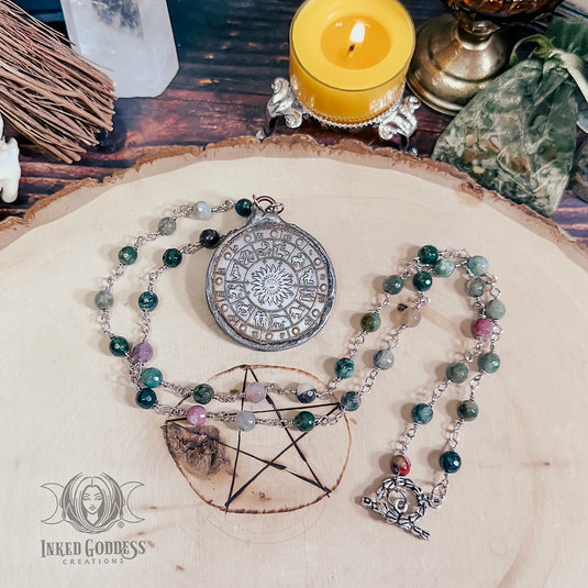 Astrological Necklace with Fancy Jasper - Handmade by Morgan