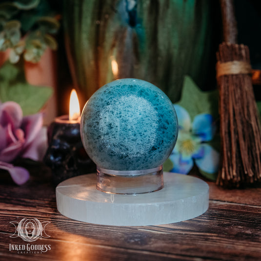 Bunny Fluorite Sphere for Enhanced Positivity