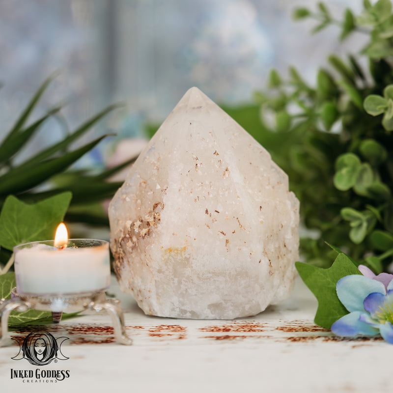 Load image into Gallery viewer, Candle Quartz for Ancient Knowledge
