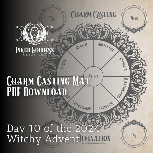 Charm Casting Mat PDF Download- Witchy Advent 2024