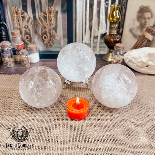 Clear Quartz Sphere for Enhanced Divination