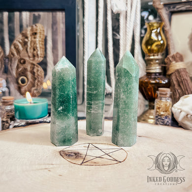 Green Strawberry Quartz Tower for Amplified Love