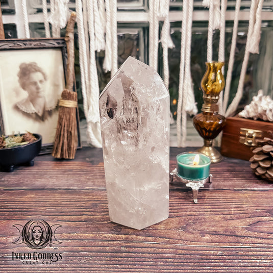 Large Quartz Point Tower for Healing Energy