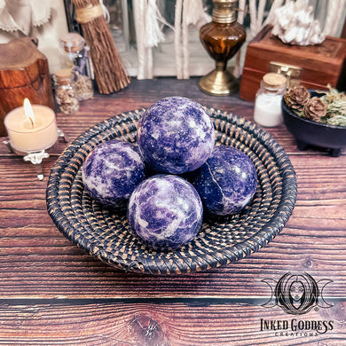 Lepidolite Small Sphere for Rebalancing Energy