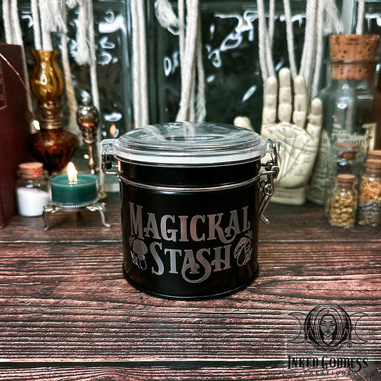 Magickal Stash Tin for Herbal Magick