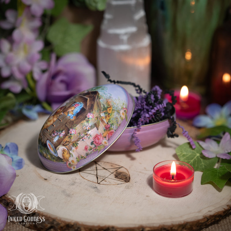 Load image into Gallery viewer, Ostara Mystery Tin Egg with Surprise Gemstones
