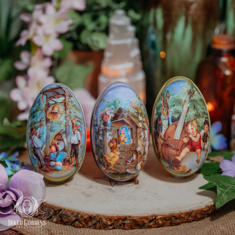 Load image into Gallery viewer, Ostara Mystery Tin Egg with Surprise Gemstones
