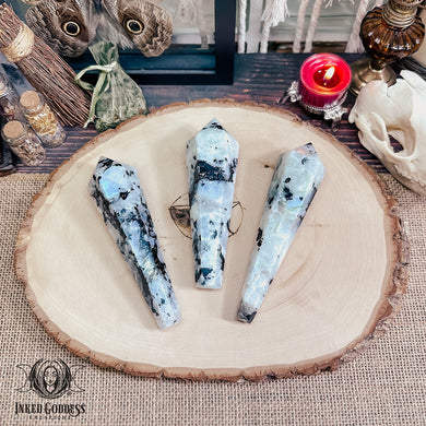 Rainbow Moonstone Scepter for Channeling Energy