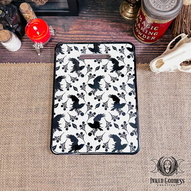 Raven & Rose Ceramic Cutting Board for Witchy Hosts