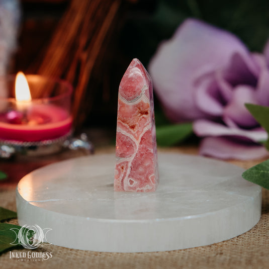 Rhodochrosite Mini Tower for Amplified Passions