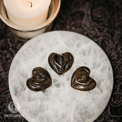 Sheen Obsidian Mini Heart Vagina for Divine Sexuality