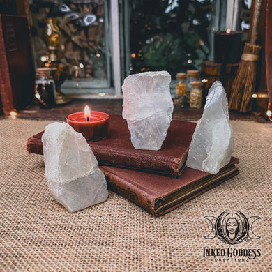 Snow Quartz Scrying Standing Stone for Divination