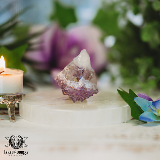 Sugar Amethyst Cluster for Sweet Protective Energy