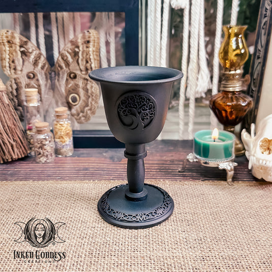 Tree of Life Chalice Mini Candle Holder for Balance