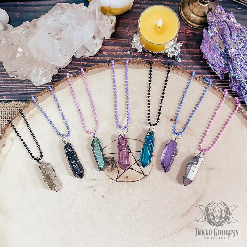 Load image into Gallery viewer, I am Magick Wee Witches Kit with Aura Quartz Point Necklace
