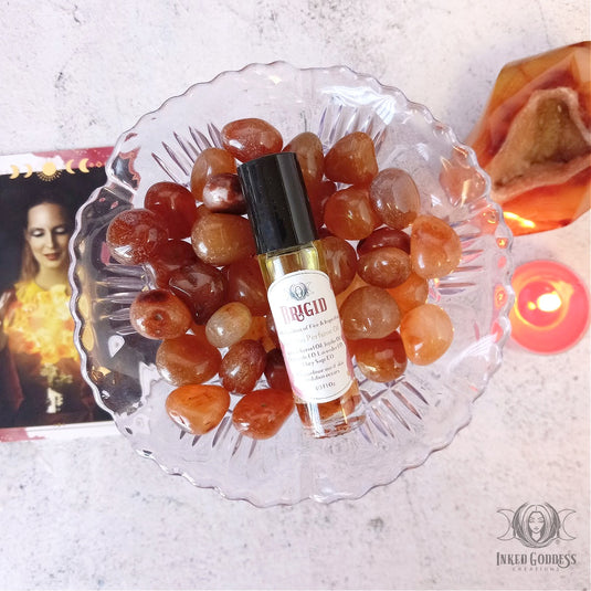 Brigid Goddess Perfume Oil for Fire and Inspiration- Inked Goddess Creations