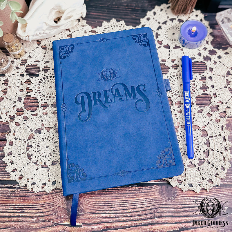 Load image into Gallery viewer, Dream Journal with Pen for Enhancing Dream Magick from Inked Goddess Creations
