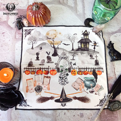 Samhain Altar Cloth for Ancestral Magick- Inked Goddess Creations