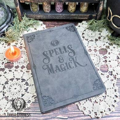 Spells and Magick Journal for Magickal Writings- Inked Goddess Creations