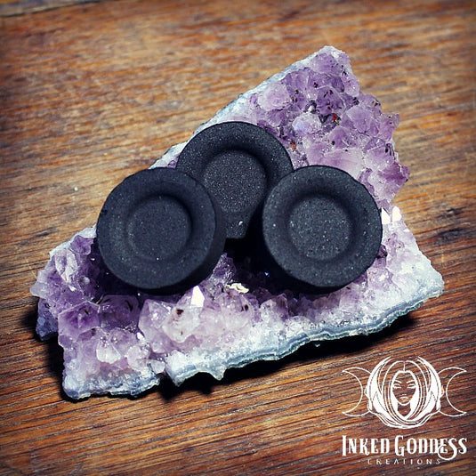 10 Charcoal Discs for Resin and Powder Incense Burning- Inked Goddess Creations