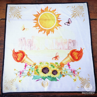 Summer Solstice Altar Cloth for Lively Summer Magick- Inked Goddess Creations